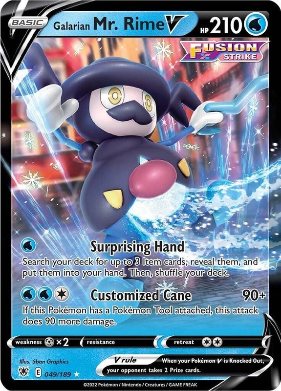 Pokemon Astral Radiance Ultra Rare Galarian Mr. Rime V 049/189 – Near Mint (NM)