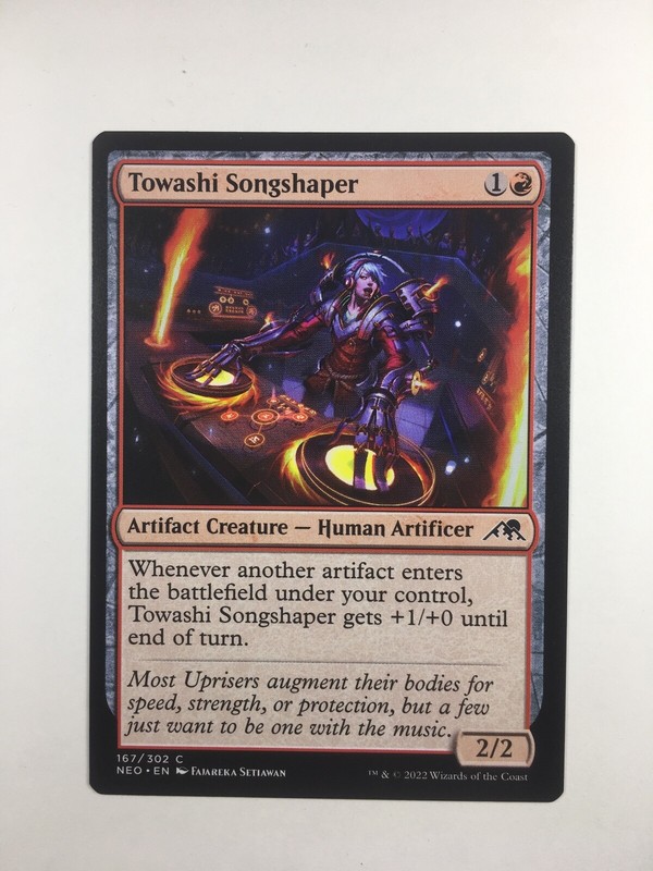 MTG Kamigawa Neon Dynasty Towashi Songshaper 167/302 Magic the Gathering