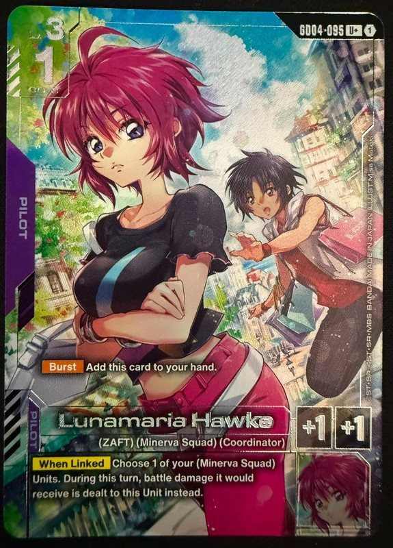 Lunamaria Hawke GD04-095 U+ Gundam Card Game Phantom Aria Bandai
