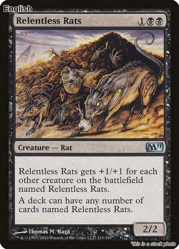 Relentless Rats EN [M11 – 113] – HP TCG MTG