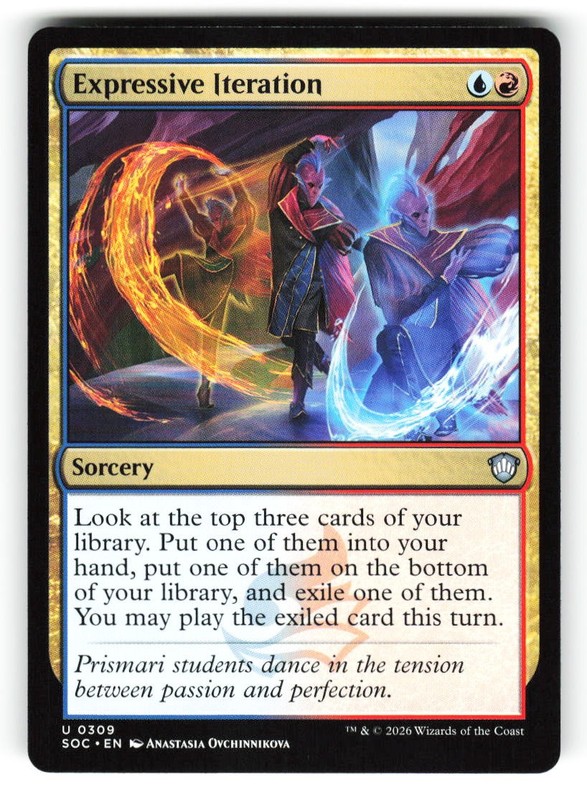 Expressive Iteration #309 (NM) (Non-Foil) (U) (SOC) Magic MTG