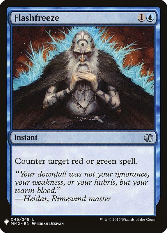 Flashfreeze 45 MM2 Modern Masters List MTG List Instant Counter Blue Despain NM