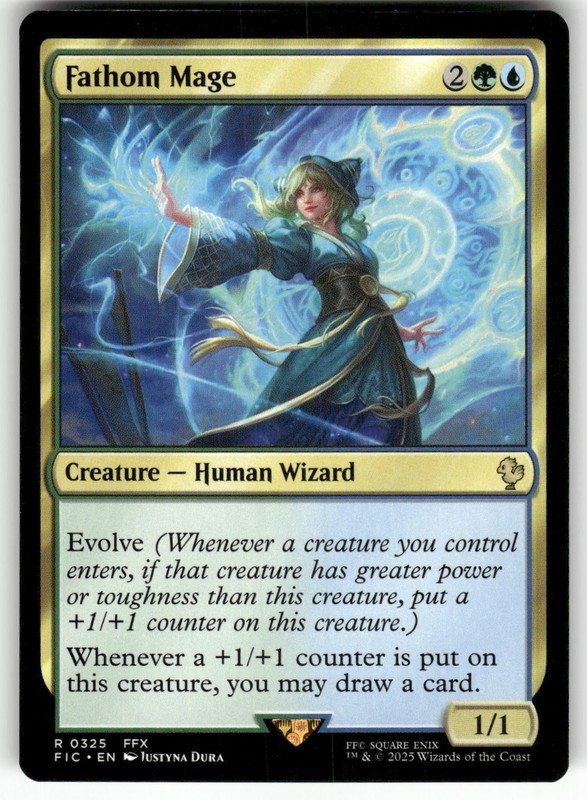 Fathom Mage #325 (NM) Final Fantasy FIC Magic MTG