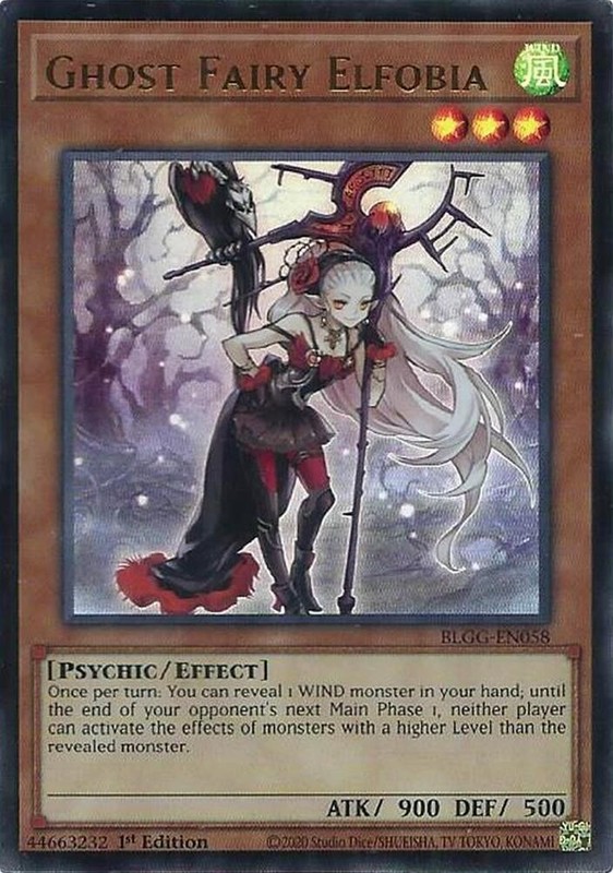 Ghost Fairy Elfobia 1st Edition Ultra Rare-BLGG-EN058 NM