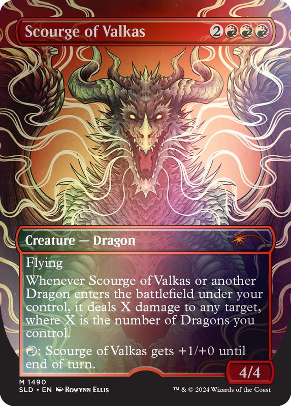 Scourge of Valkas (Rainbow Foil) #1490 (NM) Secret Lair Drop Series MTG