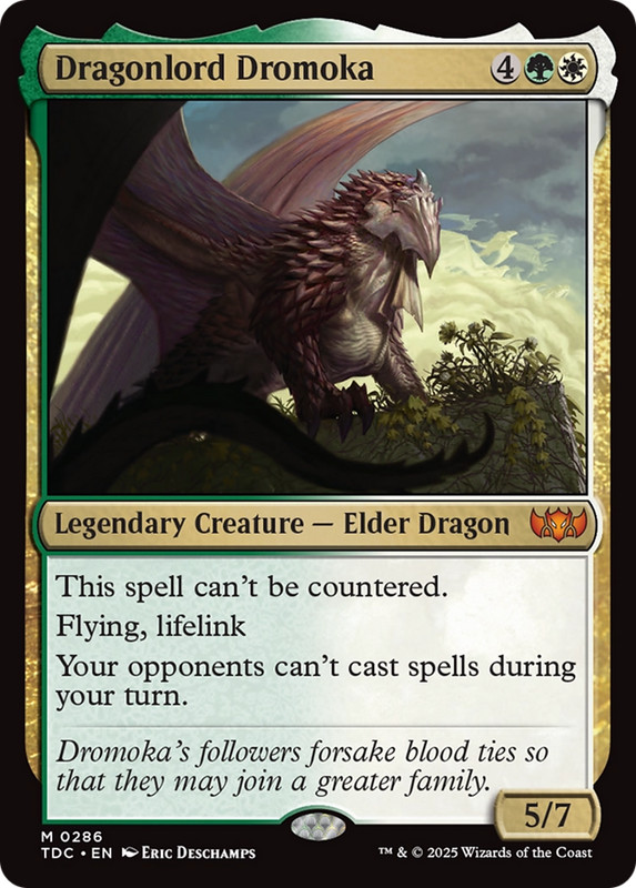 Dragonlord Dromoka Mythic Rare TDC #286 Near Mint
