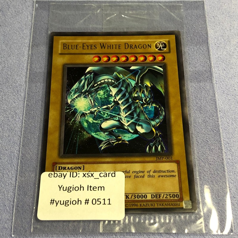YU-GI-OH! BLUE-EYES WHITE DRAGON JMP-001 Holo Bleed Shonen JUMP – SEALED – #0511