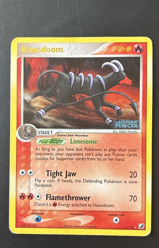 Houndoom 7/115 Unseen Forces Holo