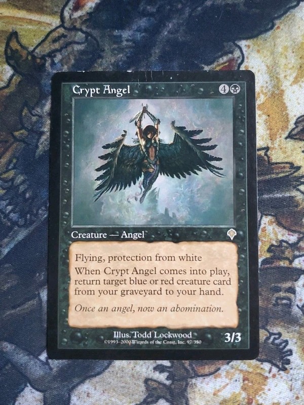 2000 MTG Invasion Crypt Angel #97 MP