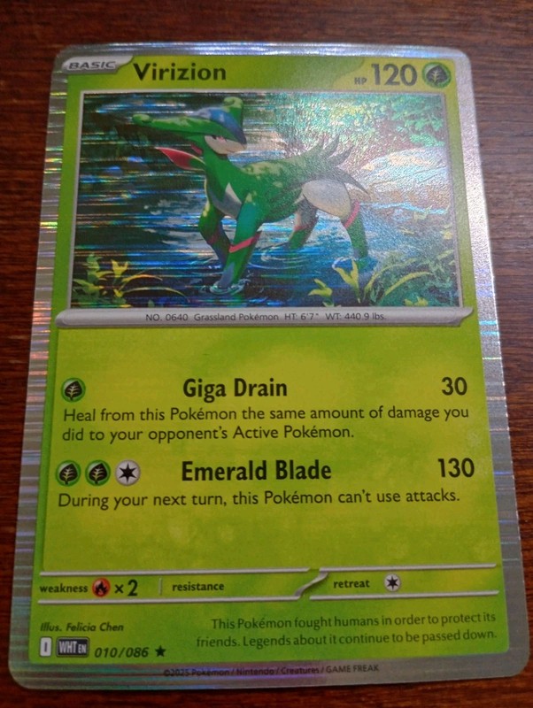 Virizion 010/086 Sv: White Flare Holo pokemon card