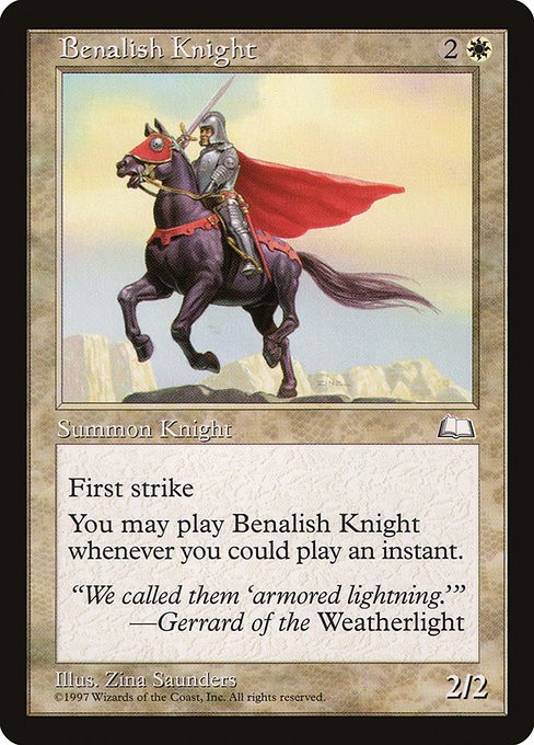 [MTG] Benalish Knight (009) (WTH) HP-DMG
