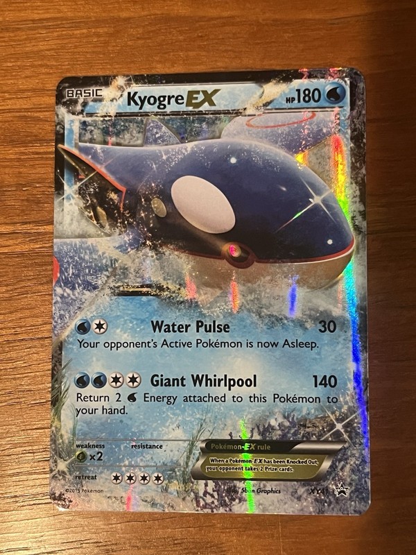 Kyogre EX XY41 Black Star Promo Pokemon 2015 Holo LP
