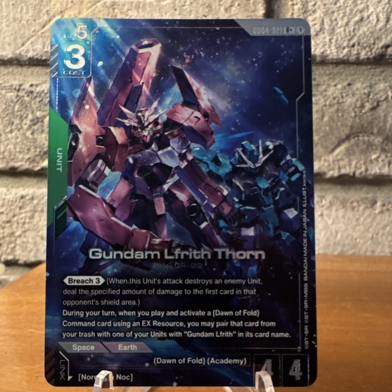 Bandai Gundam Card Game Gundam Lfrith Thorn Unit R+ GD04-021 ENG
