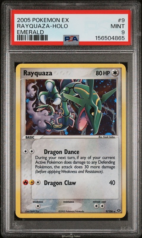 Rayquaza Holo 9/106 PSA 9 EX Emerald Pokemon