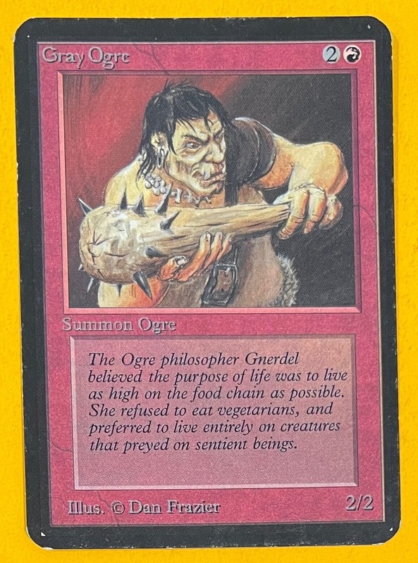 MTG GRAY OGRE Alpha (OldManMTG 008-328)