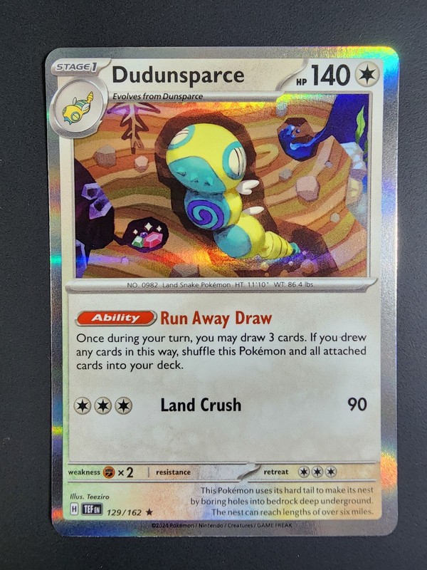 Dudunsparce 129/162 SV05: Temporal Forces Holo Pokémon TCG