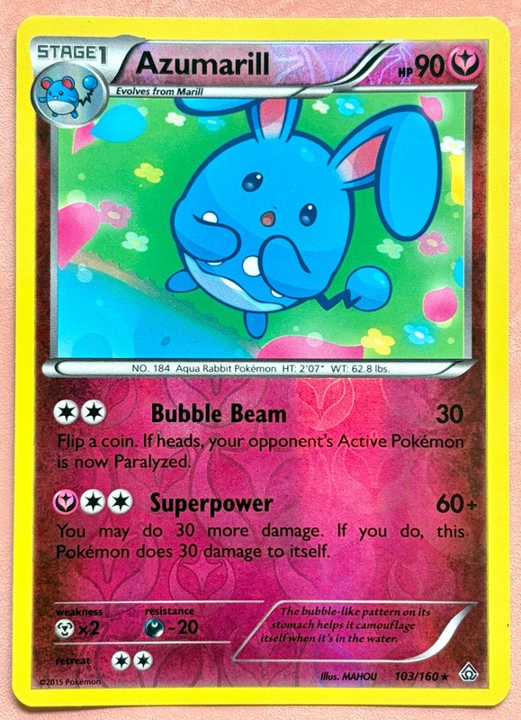 Azumarill~Fairy~ Cute Pink Pokemon Cards~ Pretty in Pink Gallery~ Cute Pokemon