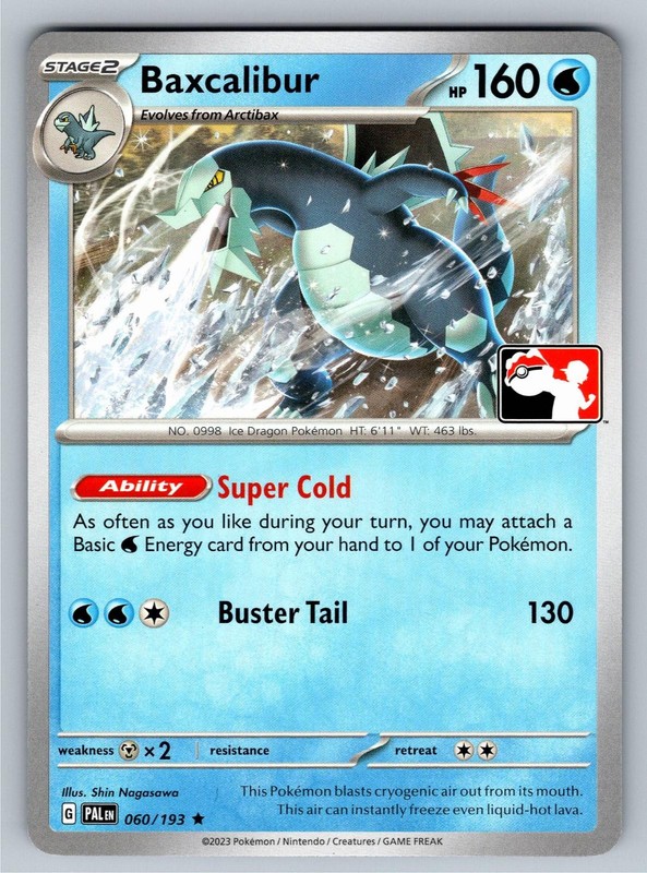 Baxcalibur 060/193 Rare Prize Pack Series Cards Pokemon Near Mint