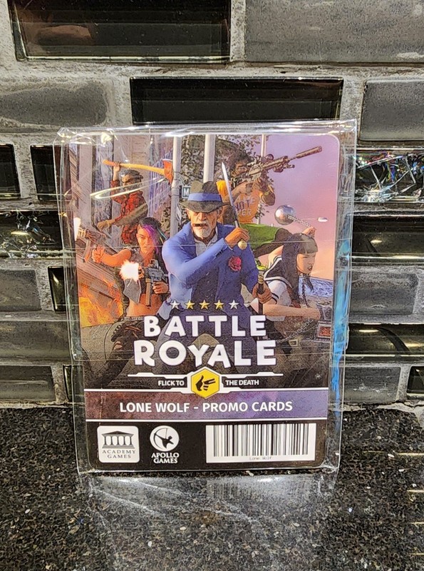Battle Royale Board Game Lone Wolf Dice Tower 2020 Promo Card Set