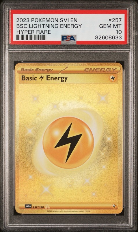 Pokemon Scarlet & Violet Basic Lightning Energy 257 PSA 10