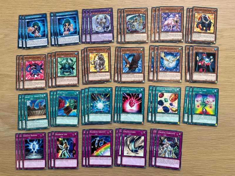 Yugioh Crystal Beast 69 Card DECK+Bonus Playmat SPEED DUEL GX ACADEMY SGX1 NM🔥