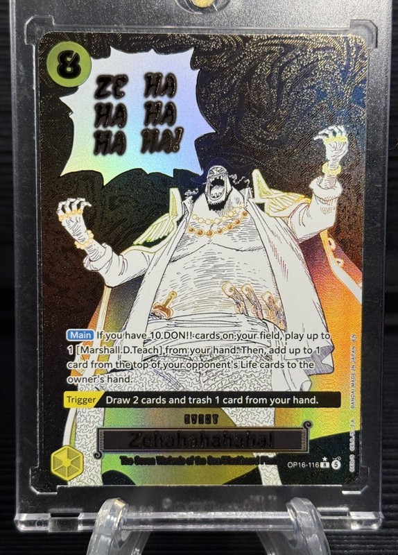One Piece The Time Of Battle Zehahahahaha! OP16-116 R Alt Art English
