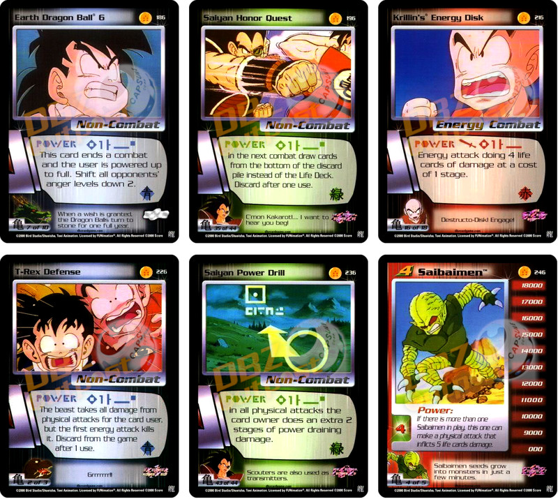 Dragon Ball Z CCG SCORE Saiyan Saga Limited Foil CHOOSE YOUR CARD