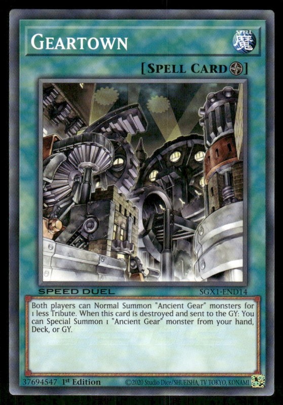 Geartown SGX1-END14 Speed Duel GX: Duel Academy Box Yu-Gi-Oh 1st Edition NM