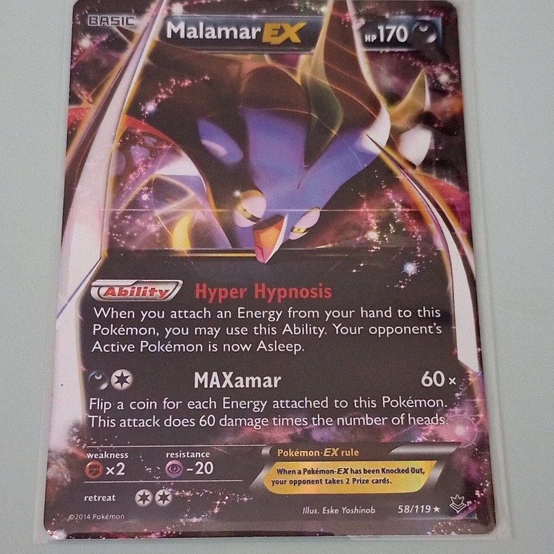 Pokémon TCG Malamar EX 58/119 XY Phantom Forces Ultra Rare Holo English 170 HP