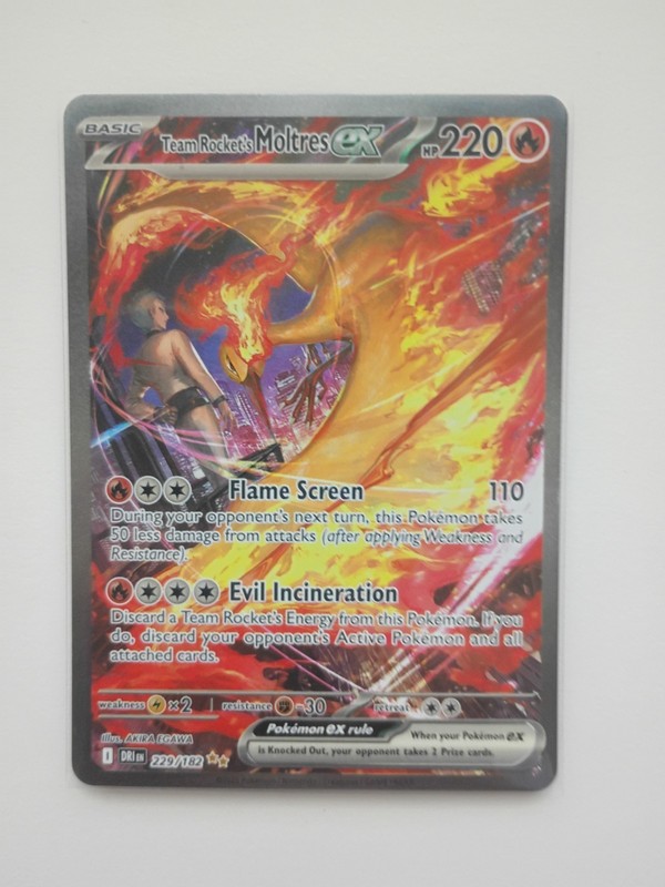 Team Rocket’s Moltres ex 229/182 Sv10 Destined Rivals
