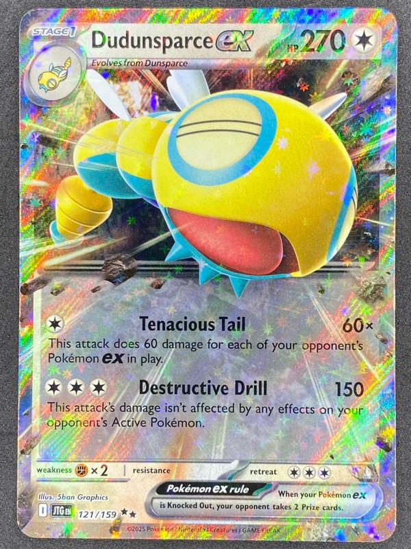 Pokémon Dudunsparce ex 121/159 JTG Journey Together NM