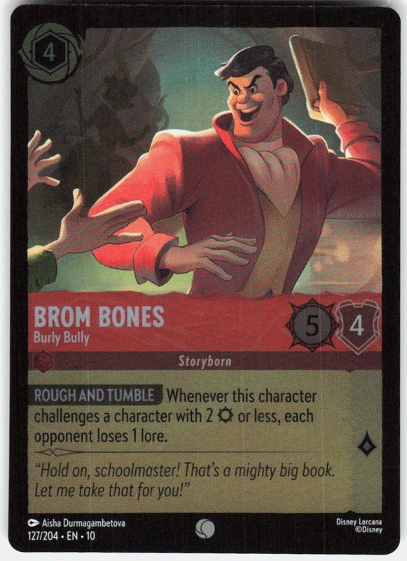 Brom Bones Burly Bully Foil 127/204 Whispers in the Well Disney Lorcana
