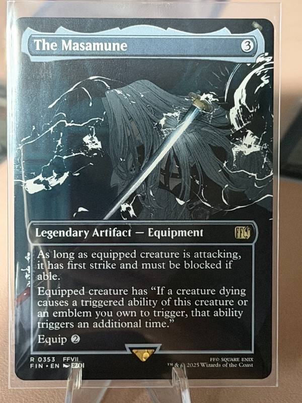 MTG The Masamune (Borderless) – FINAL FANTASY (FIN) – Rare Magic Card FFVII