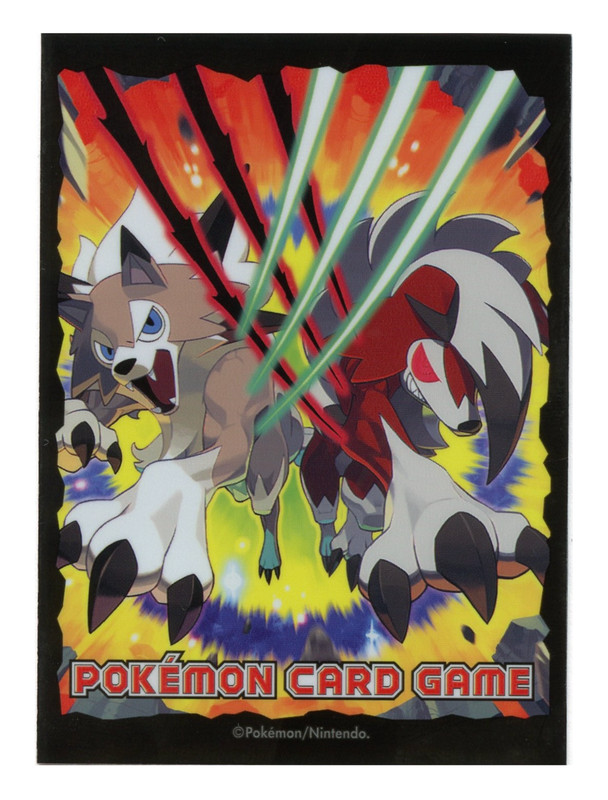 2017 Midnight Form Lycanroc Individual Card Sleeve Pokemon Center Japan Original