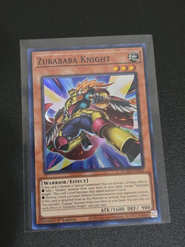 Zubababa Knight DUAD-EN001 Duelist’s Advance 1st Edition
