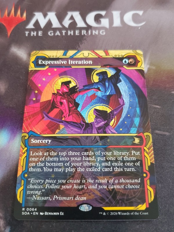 Mtg. Expressive Iteration. Secrets of Strixhaven: Mystical Archive. Pack Fresh