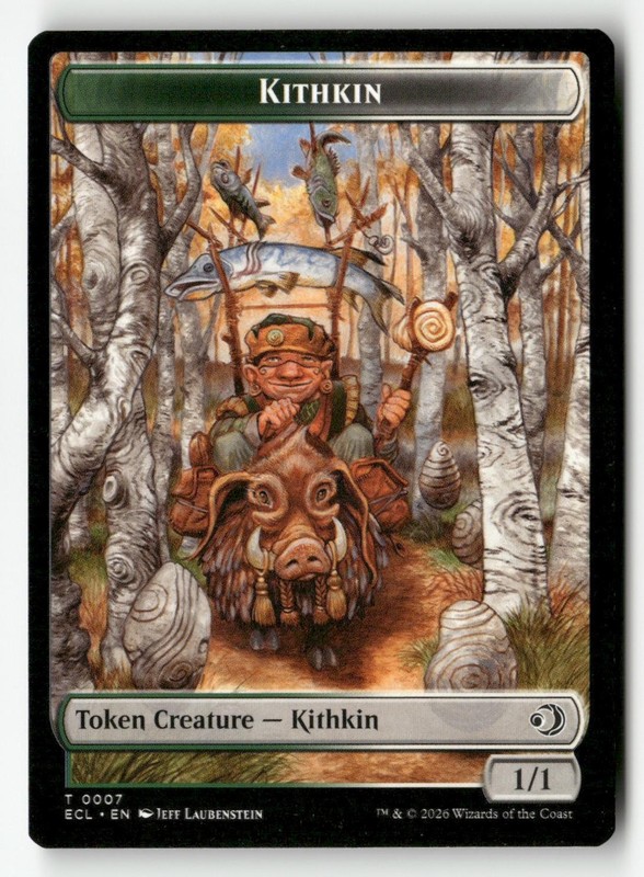 Kithkin/Treasure Double-Sided Token 7/10 Lorwyn Eclipsed Magic: The Gathering NM