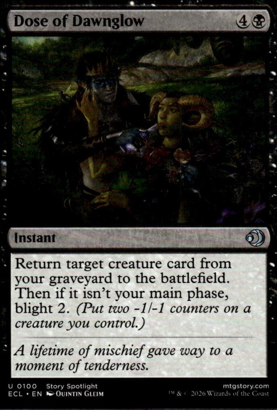 Dose of Dawnglow 100 Lorwyn Eclipsed U Normal Quintin Gleim