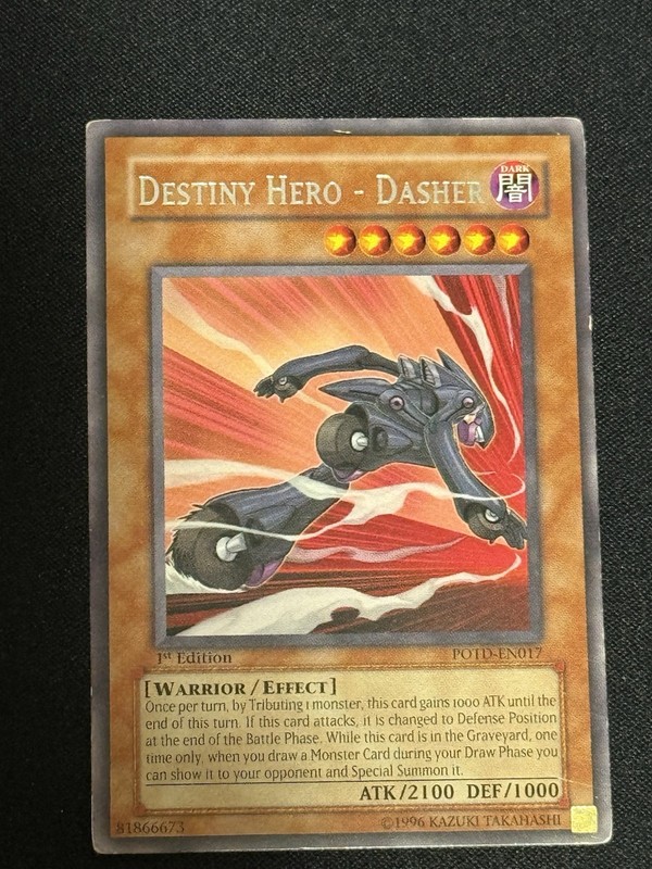Destiny Hero – Dasher POTD-EN017 Power of the Duelist 1st Edition