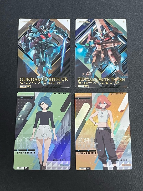 Gundam Card Collection THE WITCH FROM MERCURY UR Set GUNDAM LFRITH THORN BANDAI