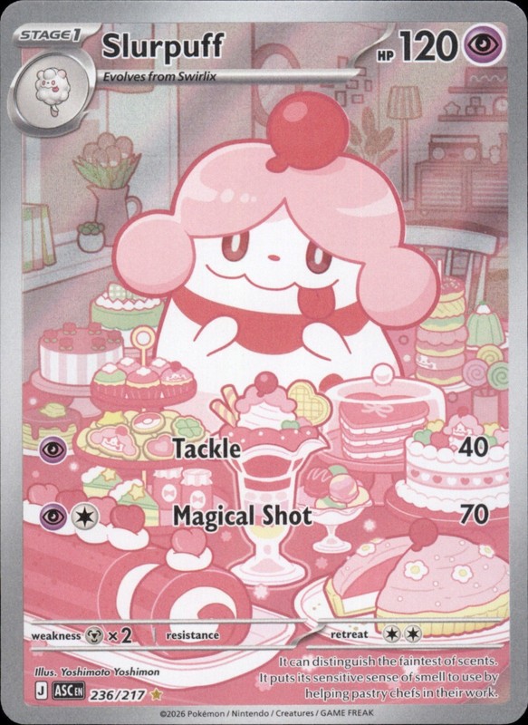 Slurpuff 236/217 Holo – Pokemon ME: Ascended Heroes – NM