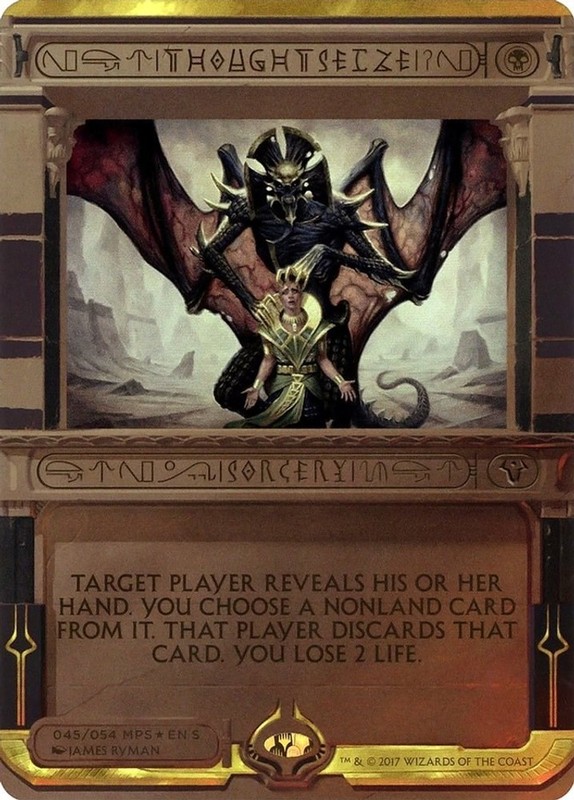Thoughtseize #45 *Foil* (LP) Masterpiece Series: Amonkhet Invocations MTG