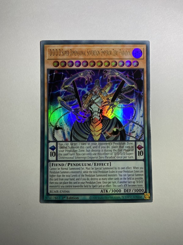 BLMR-EN046 D/D/D/D Super-Dimensional Sovereign Emperor Zero Paradox Ultra Rare