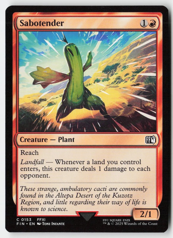 Sabotender #153 (LP) Final Fantasy FIN Magic MTG