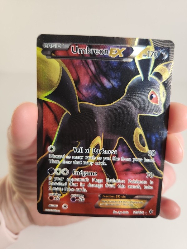 Pokémon TCG Umbreon EX Full Art Ultra Rare Card 119/124 XY Fates Collide