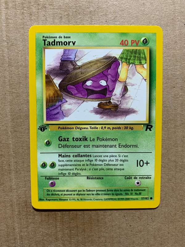 1st Edition FRENCH Grimer 57/82 Team Rocket – Common Pokemon Card – NM/Mint