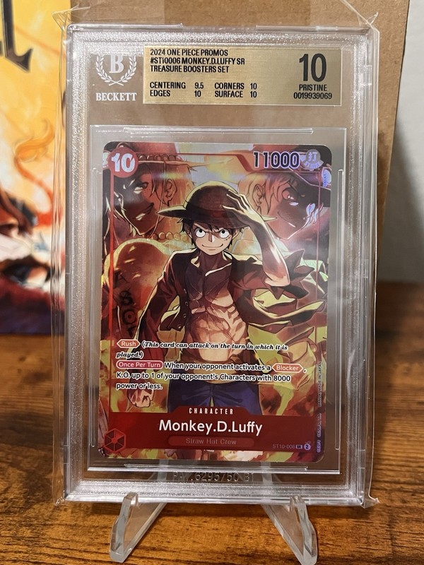 BGS 10 Pristine Monkey.D.Luffy (Treasure Booster Set) ST10-006 One Piece