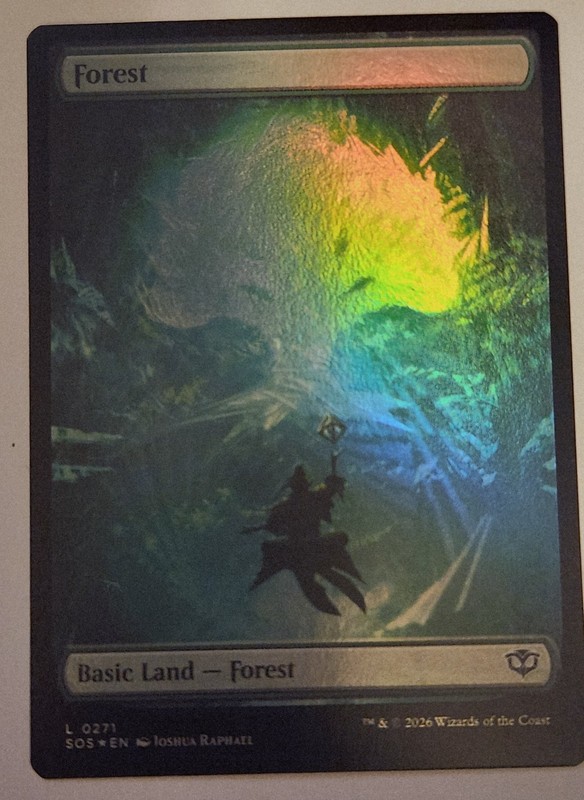 FOIL MTG SOS Strixhaven Lands Set WUBRG Plains Island Swamp Mountain Forest NM gallery