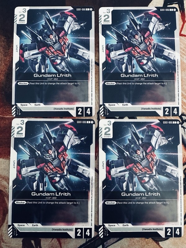 GCG Newtype Rising (GD01-086) — Gundam Lfrith — Set Of 4