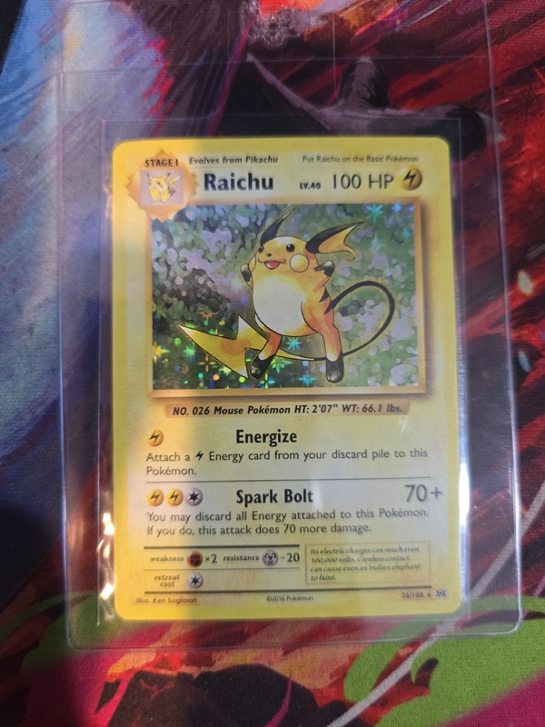 Pokemon Raichu 36/108 Evolutions Holo XY Evolutions NM